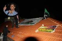 بالصور: استعدادات في خيمة الهدى الدعوية بيافا لاستقبال الدكتور رائد فتحي